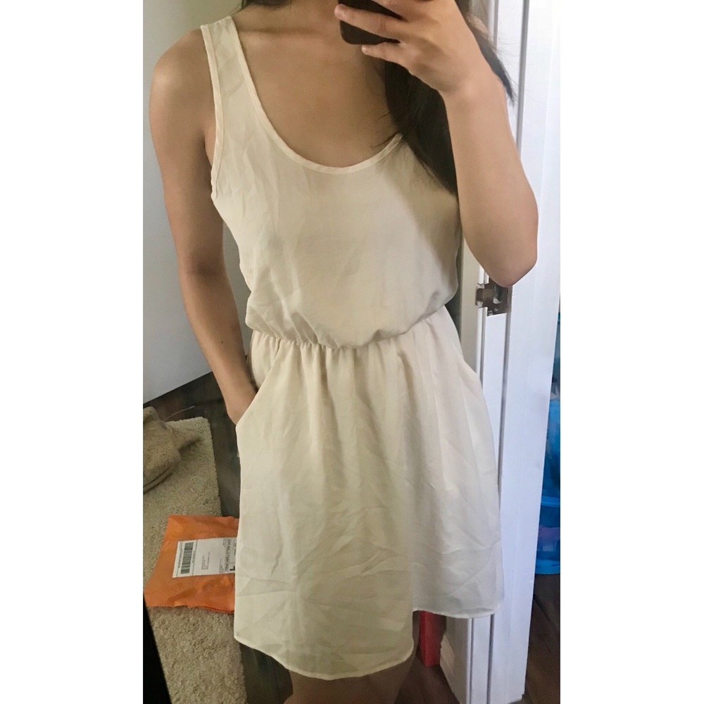 LUSH Chiffon Cream Dress